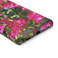 Phone Case With Card Holder with Hot Pink Bougainvillea Design