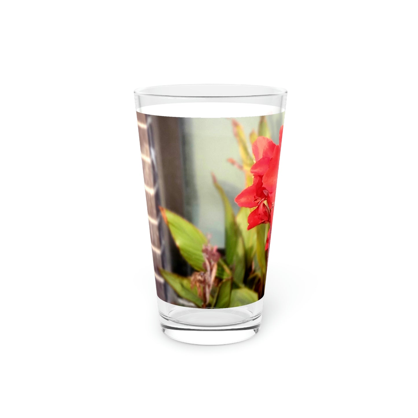 Red Canna | Pint Glass 16 oz | Life By Ortavia
