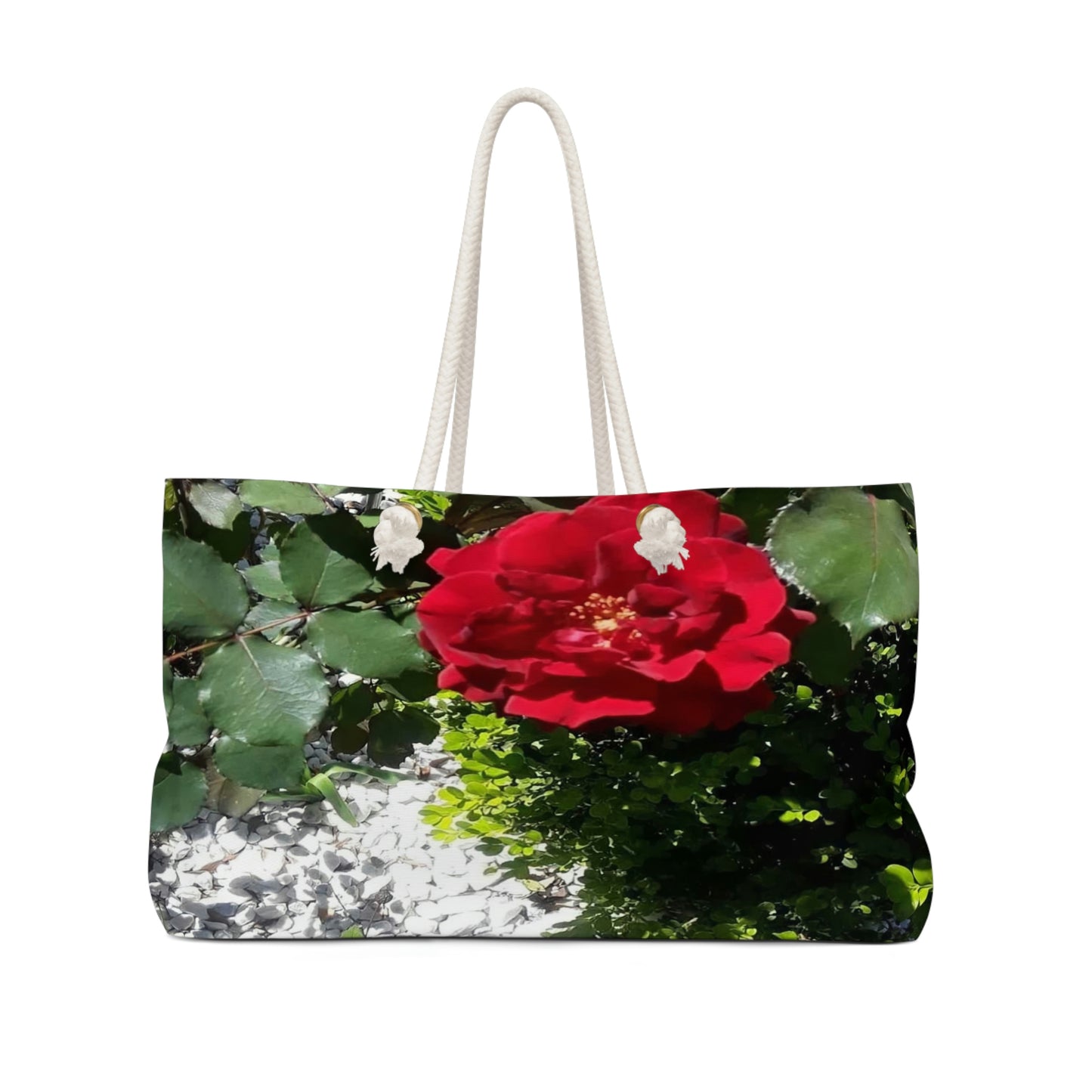 Europeana Red Rose | High Bloom Collection | Weekender Bag 24" x13" | Life By Ortavia
