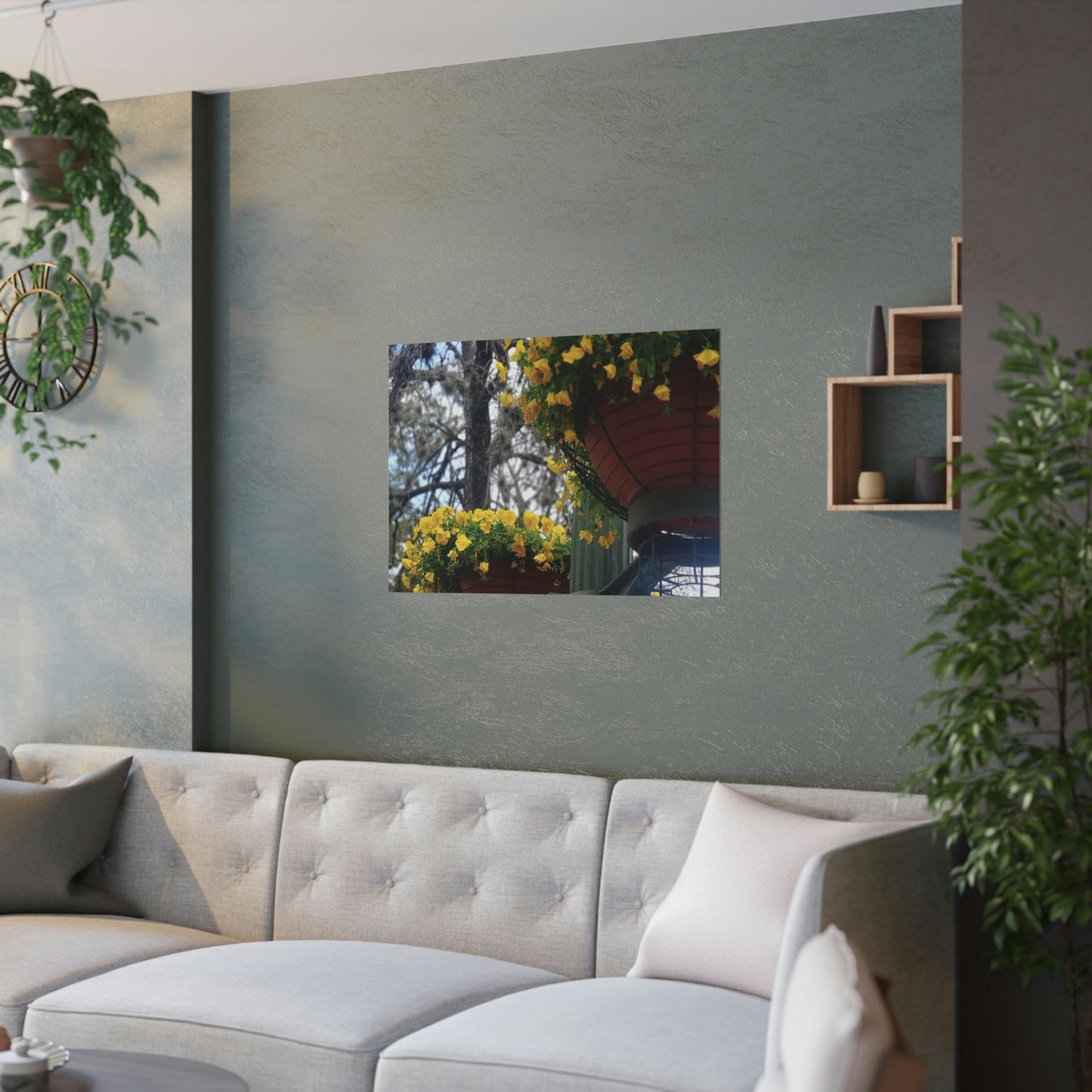 Yellow Pansies Downtown | Satin Posters (210gsm) | High Bloom Collection | Life By Ortavia
