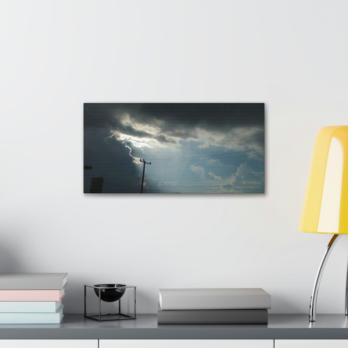 Sun Through Dark Clouds | Wall Art Canvas | Heavens Collection