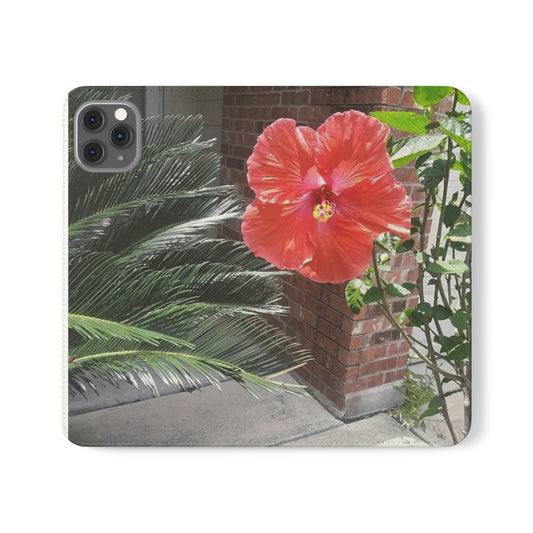 Peach Hibiscus | Folio Phone Case | High Bloom Collection | Life By Ortavia