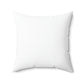 Spun Polyester Square Pillow with Sunflower Behind A Fence Design
