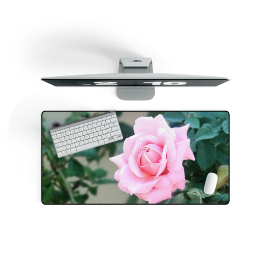 Focus On A Pink Rose | High Bloom Collection | Desk Mat | Life By Ortavia