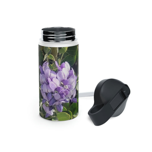 Purple Texas Mountain Laurel | Stainless Steel Water Bottle, Standard Lid