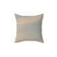 Spun Polyester Square Couch Pillow with Pink/Blue Multi-Colored Sky Design