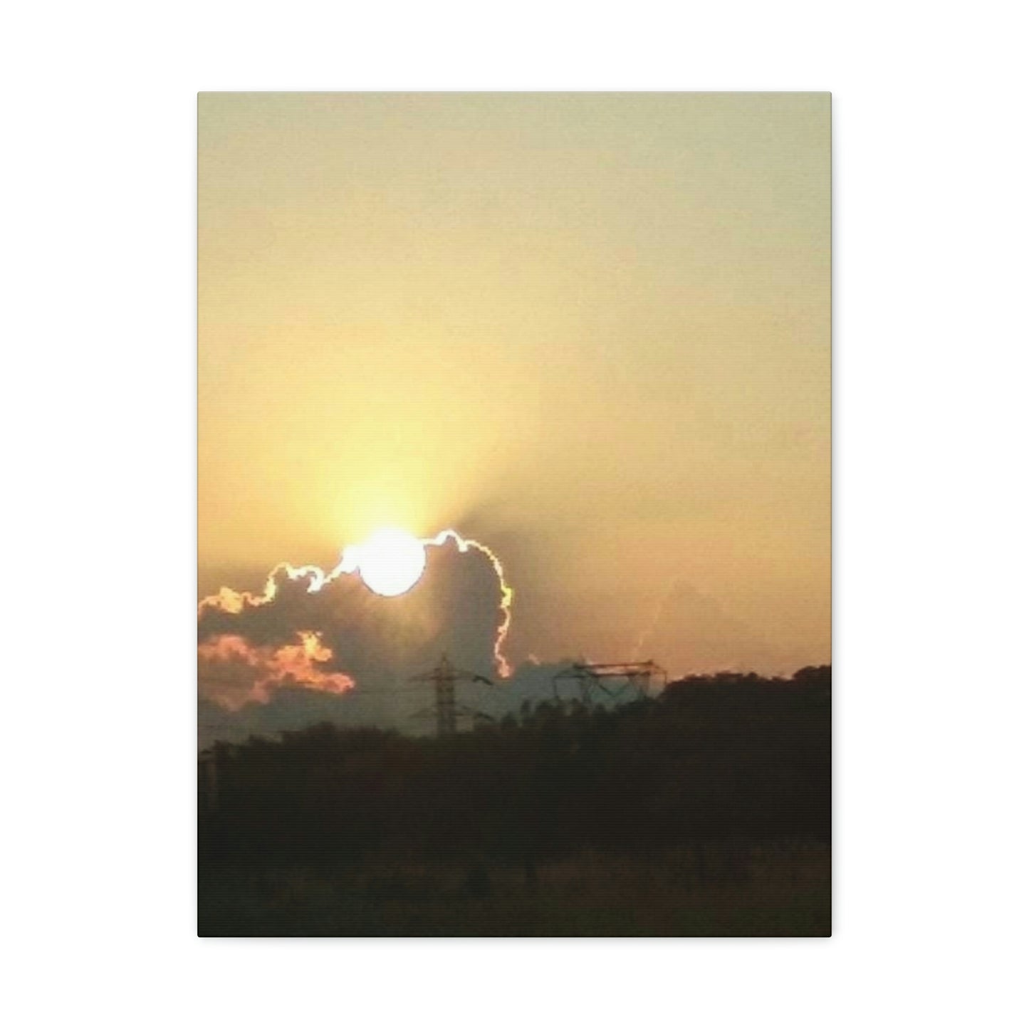 Sun in the Clouds | Wall Art Canvas | Heavens Collection | Life By Ortavia