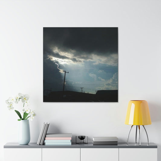 Sun Through Dark Clouds | Wall Art Canvas | Heavens Collection